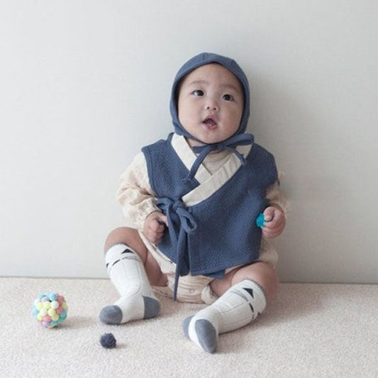 Urban Hanbok (Romper + Jacket + Bonnet Set)