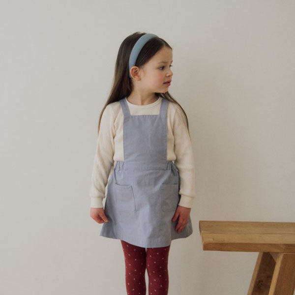 Cozy Waffle Tee Korean toddler t-shirt in cream made in Korea
