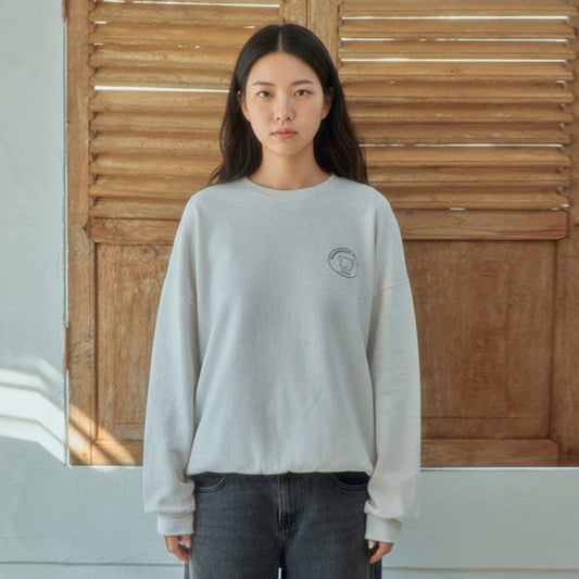 Moment Sweatshirt Adult Korean kids sweater in sand made in Korea