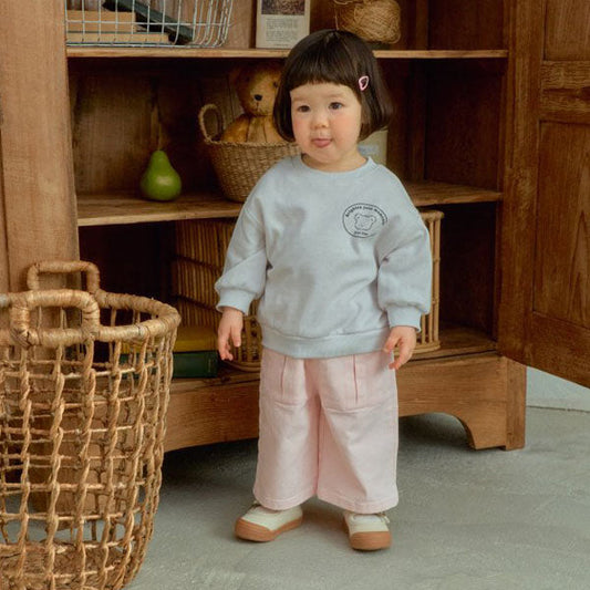 Cargo Pocket Pants Korean toddler cargos in charcoal made in Korea