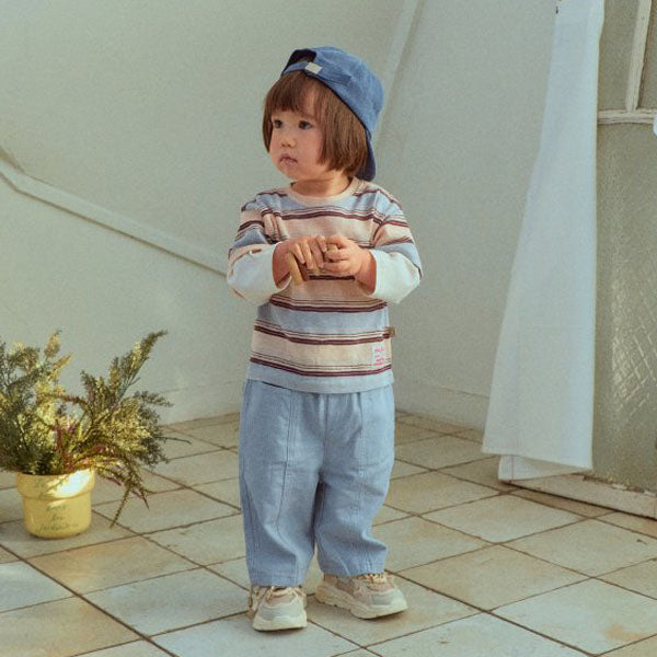Pigment Pants Korean toddler pants in blue made in Korea