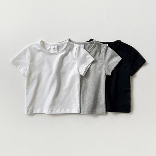 Mochi Basic Short Sleeve Tee Korean juniors t-shirt in white made in Korea