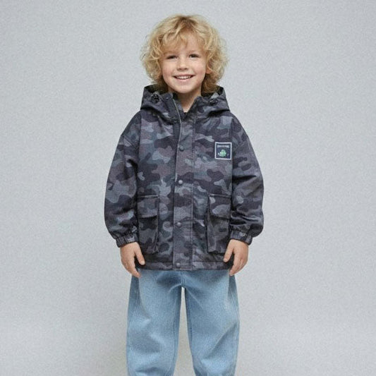 Camo Zip Hoodie Korean juniors sweater in camo made in Korea