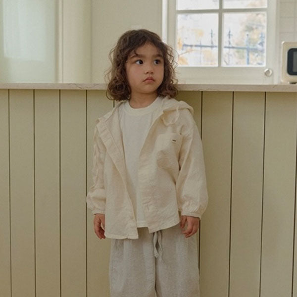 Bio Basic Tee Korean toddler t-shirt in cream made in Korea