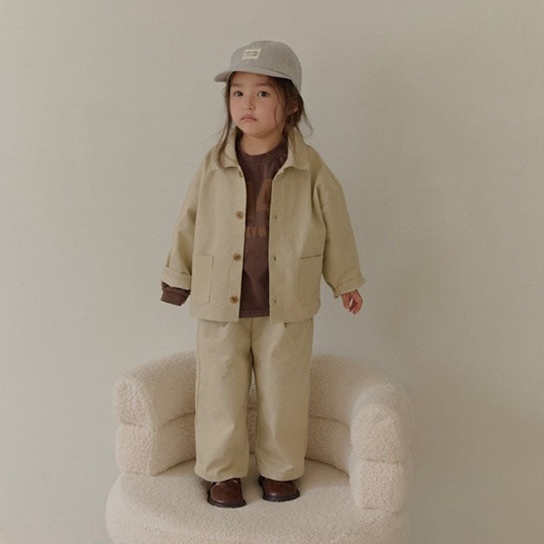 Festa Pants Korean toddler pants in beige made in Korea