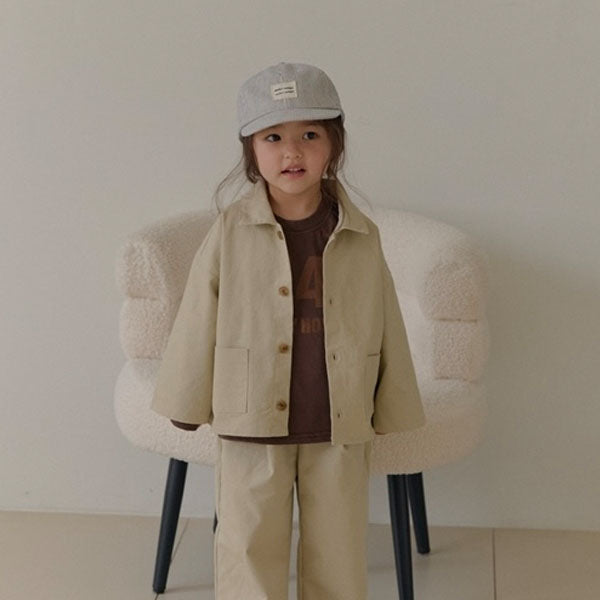 Festa Jacket Korean toddler jacket in beige made in Korea