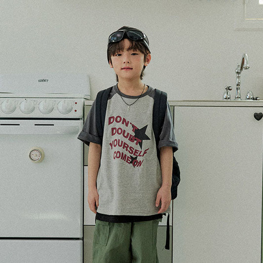 Star Short Sleeve Tee Korean juniors t-shirt in ivory made in Korea