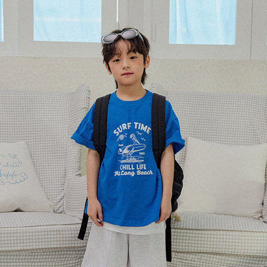 Pelican Short Sleeve Tee Korean juniors t-shirt in ivory made in Korea