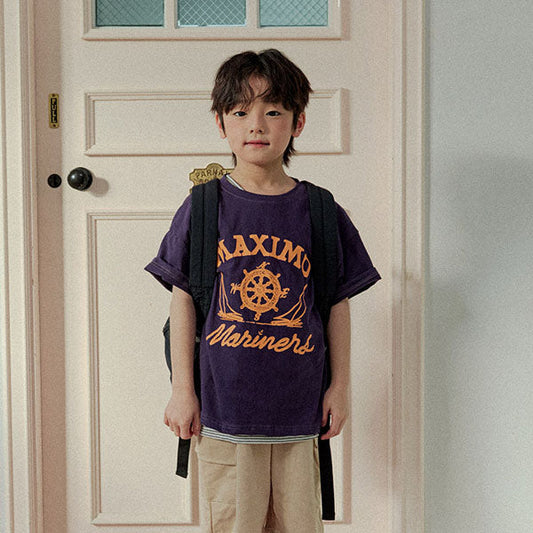 Maximo Short Sleeve Tee Korean juniors t-shirt in ivory made in Korea