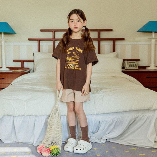 3/4 Length Cotton Pants Korean juniors pants in ivory made in Korea