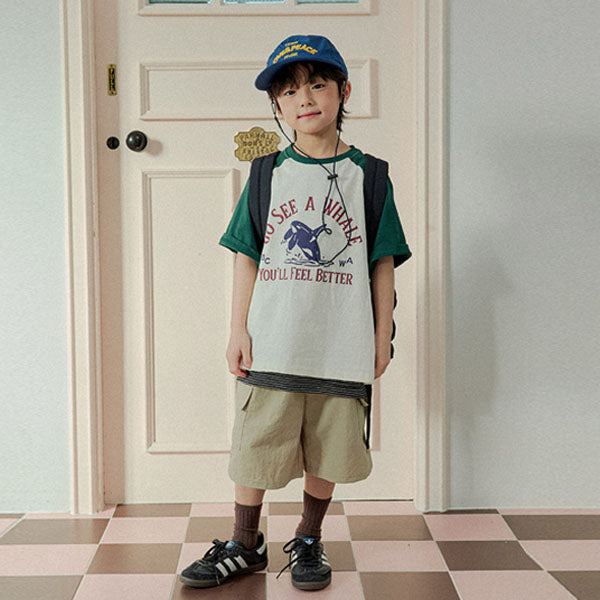 New Cargo Half Pants Korean juniors cargos in beige made in Korea