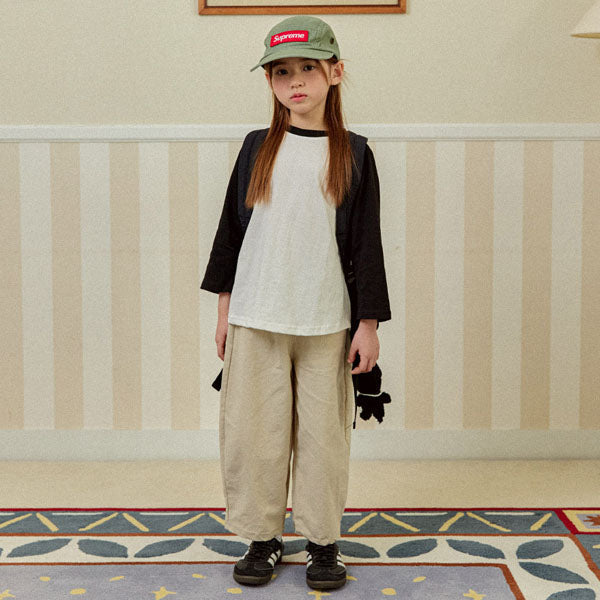 New Simple Ankle Length Pants Korean juniors pants in yellow made in Korea