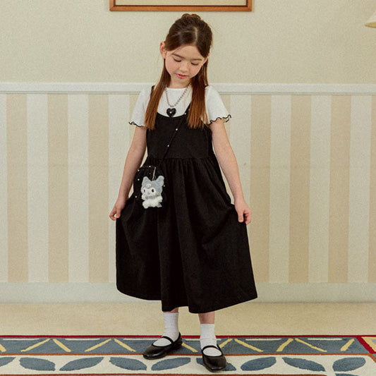 Spaghetti Strap Dress Korean juniors dress in brick made in Korea