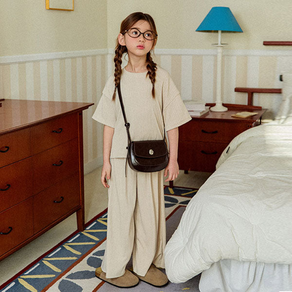 New Pleated Set Korean juniors set in pink made in Korea