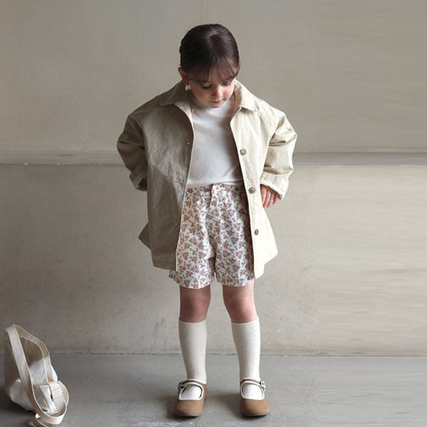 Flor Shorts Korean toddler shorts in flower made in Korea
