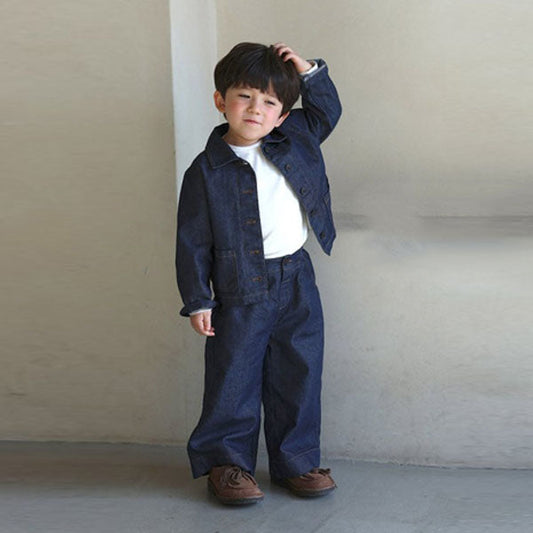 Denim Pants Korean toddler pants in light denim made in Korea