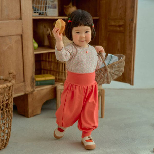 Flower Loungewear Set Korean infant set in dot made in Korea