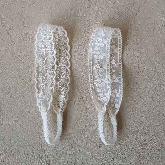 Lace Hairband Korean infant accessory in chamomile made in Korea