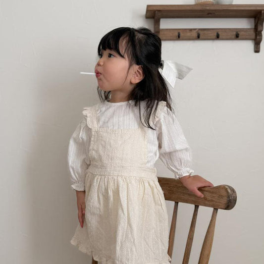 Vine Blouse Korean toddler blouse in ivory made in Korea