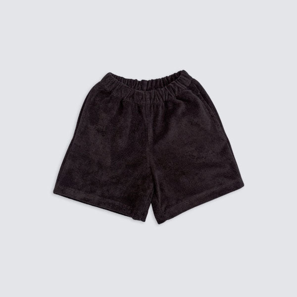 Terry Bermuda Pants Korean toddler pants in brown made in Korea
