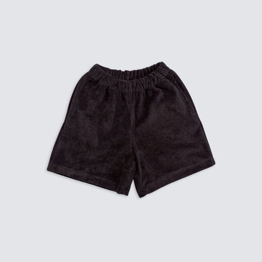 Terry Bermuda Pants Korean toddler pants in brown made in Korea
