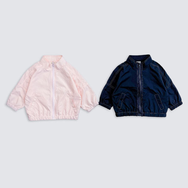 Stitch Windbreaker Korean toddler jacket in pink made in Korea