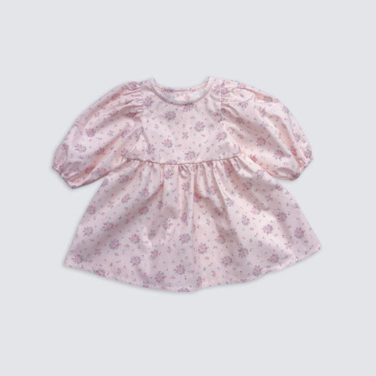 Daffodil Dress Korean toddler dress in pink made in Korea