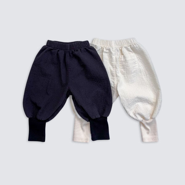 Baby Jogger Pants Korean infant pants in black made in Korea