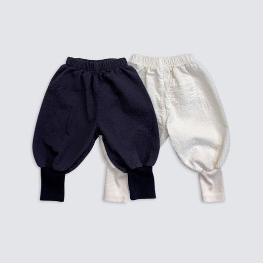 Baby Jogger Pants Korean infant pants in black made in Korea
