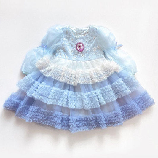 Fairy Ruffle Dress Korean toddler dress in pink made in Korea