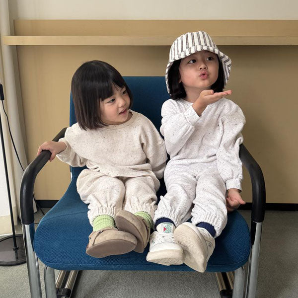 Waffle Set Korean juniors set in oatmeal made in Korea