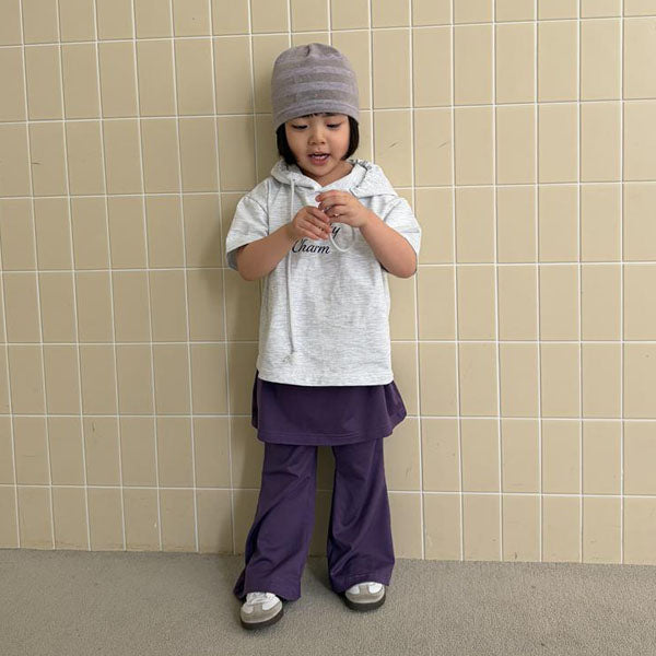 Tension Skirt Leggings Korean juniors pants in purple made in Korea