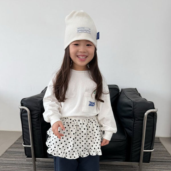 Layered Skirt Korean kids skirt in ivory made in Korea