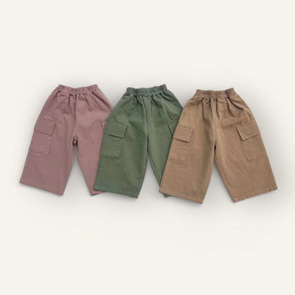 Daily Cargo Pants Korean toddler cargos in indie pink made in Korea