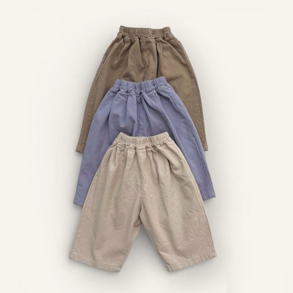 Baggy Pants Korean toddler pants in deep beige made in Korea