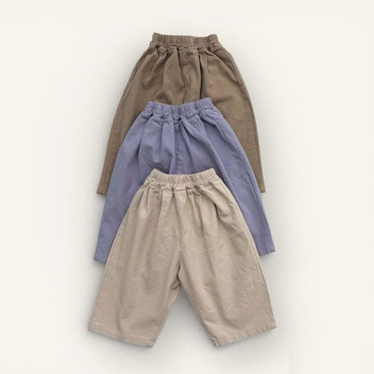 Baggy Pants Korean toddler pants in deep beige made in Korea
