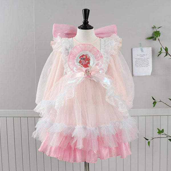 Pink Unicorn Dress Korean toddler dress in pink made in Korea