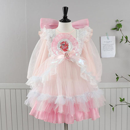 Pink Unicorn Dress Korean toddler dress in pink made in Korea