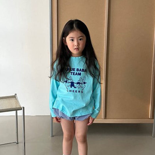 Cheers Tee Korean juniors t-shirt in sky blue made in Korea