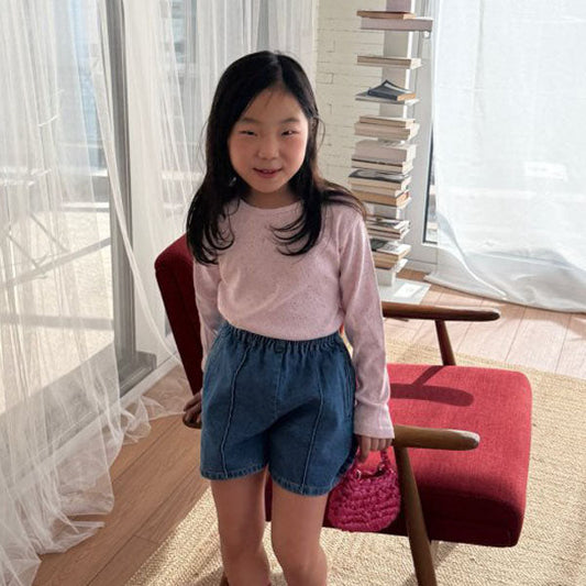 Pink Tee Korean toddler t-shirt in pink made in Korea