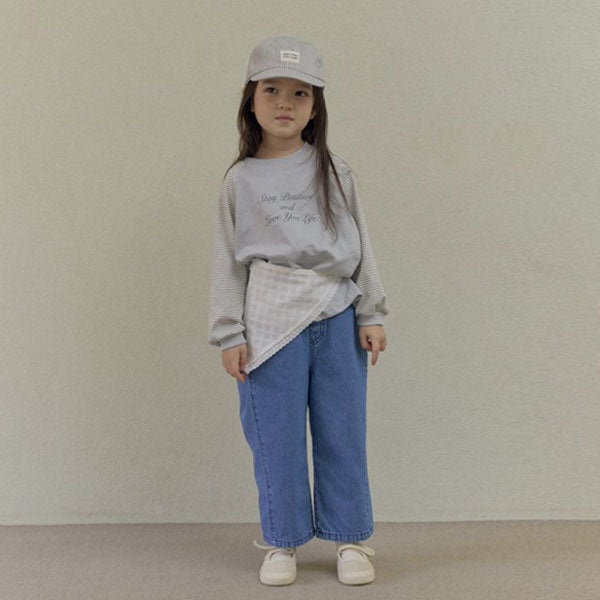 Autumn Denim Pants Korean toddler pants in light denim made in Korea