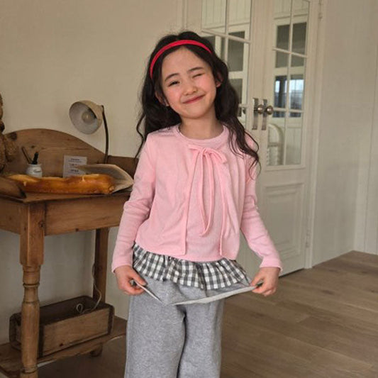 Cardigan 2-Piece Set Korean juniors sweater in pink made in Korea