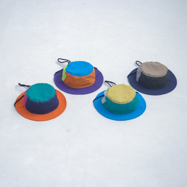 Retro Camping Sun Hat Korean toddler accessory in navy made in Korea