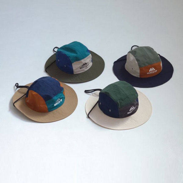 Kids Camping Sun Hat Korean toddler accessory in navy made in Korea