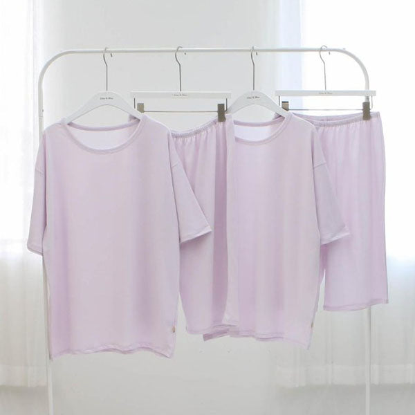 SS Summer Fashionista Top & Bottom Set Adult Korean kids set in white made in Korea