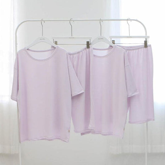 SS Summer Fashionista Top & Bottom Set Adult Korean kids set in white made in Korea