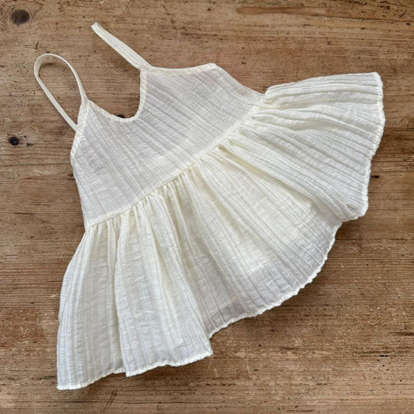 Luv Bustier Korean toddler tops in ivory made in Korea