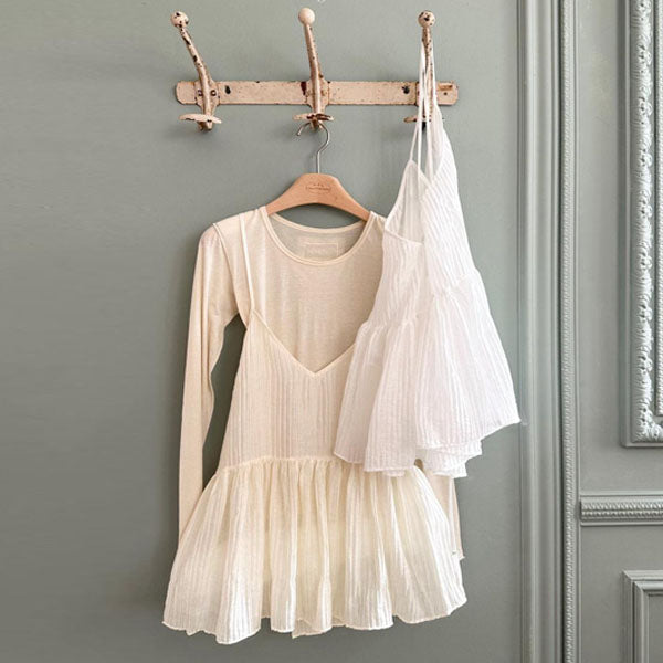 Luv Bustier Adult Korean kids tops in ivory made in Korea
