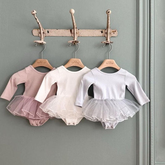 Ballerina Bodysuit Korean toddler bodysuit in ivory made in Korea