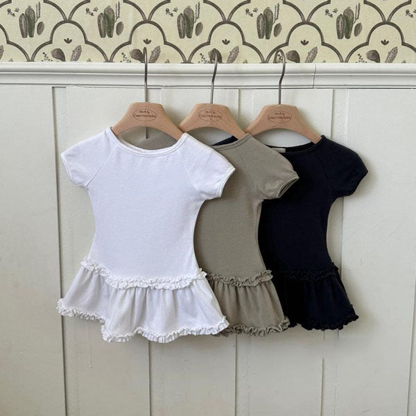 Claire Mini Dress Korean juniors dress in ivory made in Korea